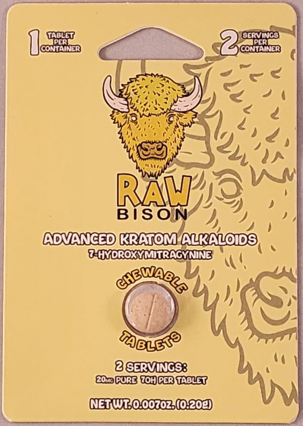 Raw Bison 7OH Single Tablet Pack