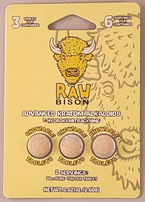 Raw Bison 7OH Tablet 3 Pack