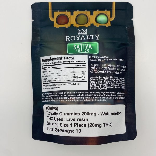Royalty Gummies – Watermelon (Sativa) - Image 2