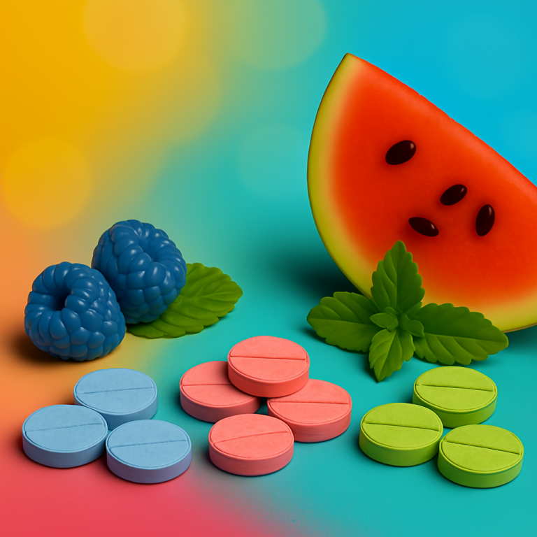 dopium chewables blue razz mint watermelon