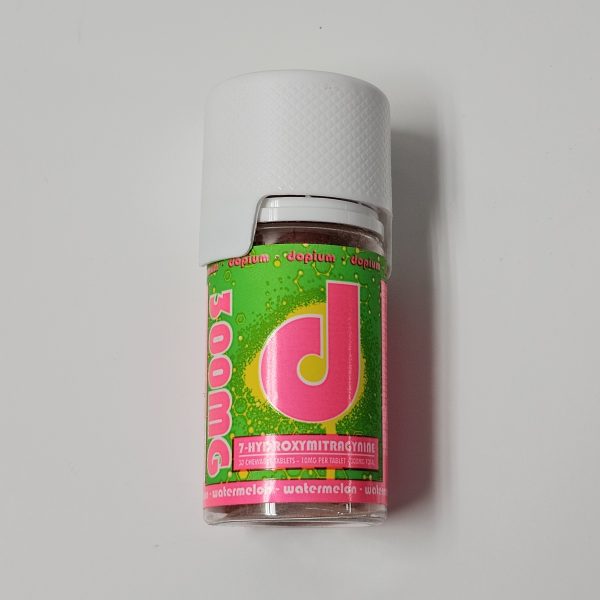 Dopium 7-OH Tablets Bottle – Watermelon, 300MG Total (30 Tablets)