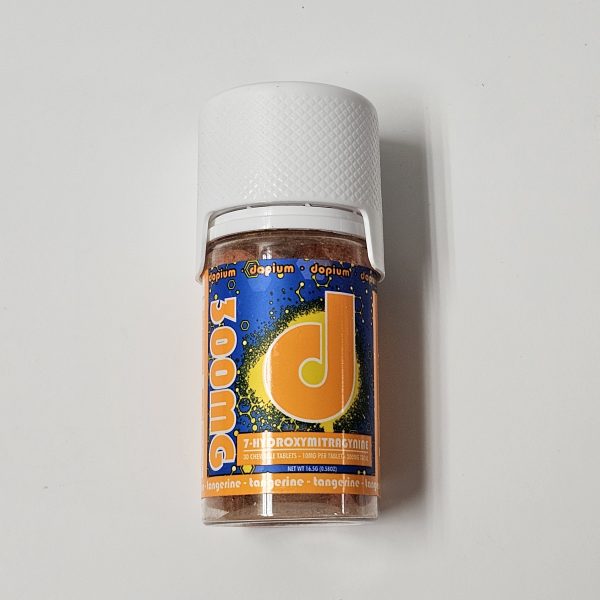 Dopium 7-OH Tablets Bottle – Tangerine, 300MG Total (30 Tablets)