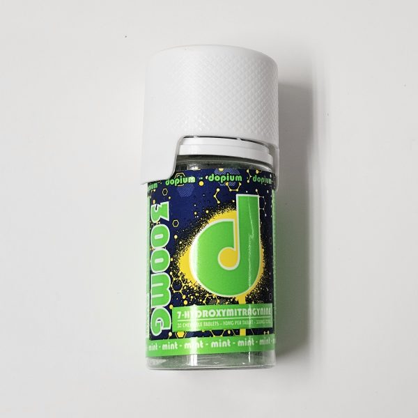 Dopium 7-OH Tablets Bottle – Mint, 300MG Total (30 Tablets)