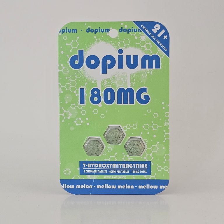 Dopium 7oh 60mg 3 count tabs 180mg total