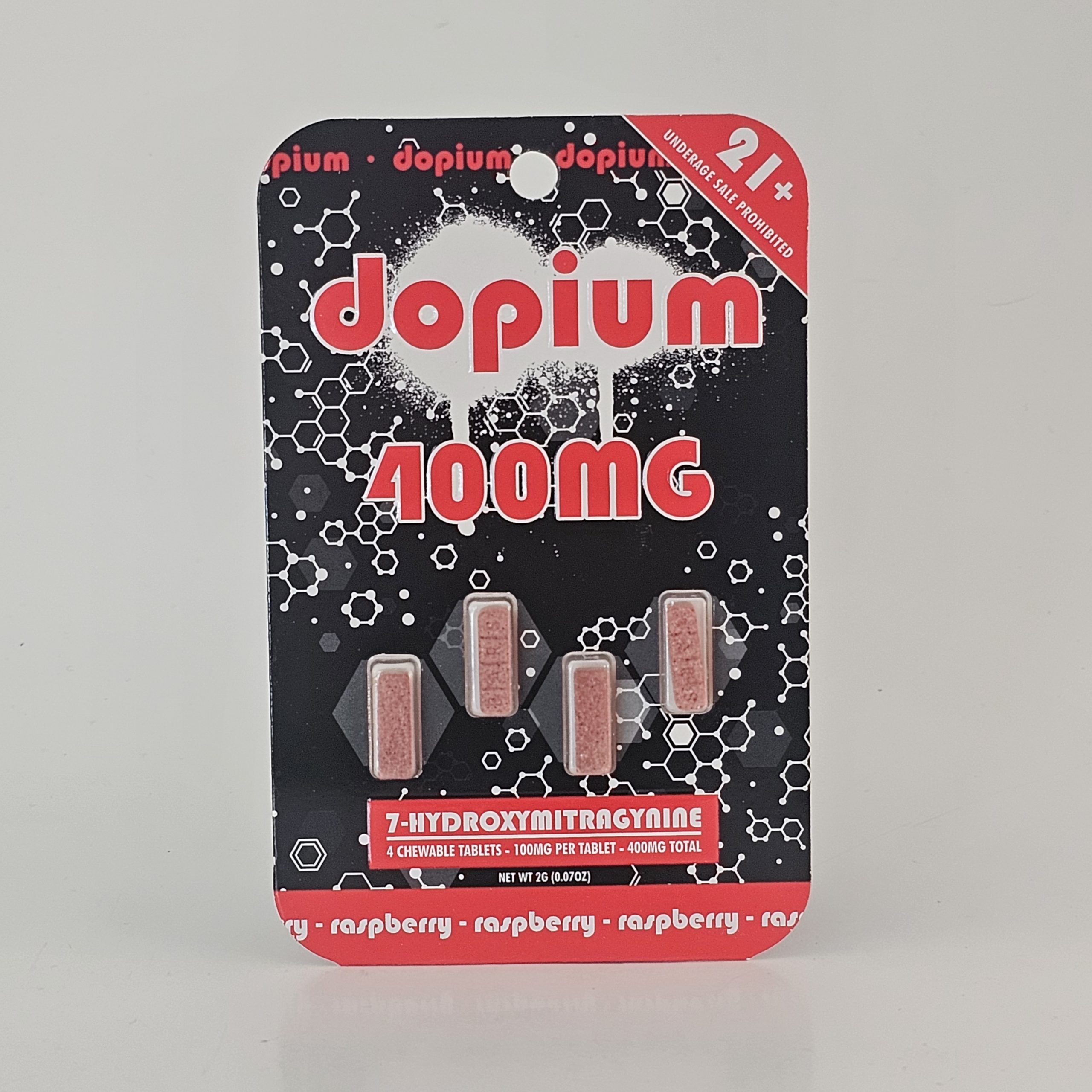 Dopium 7oh 100mg 4 count bars 400mg total