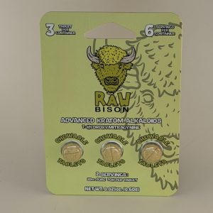 Raw Bison 7-OH 3ct. Tablets – Lemon (60mg Total)