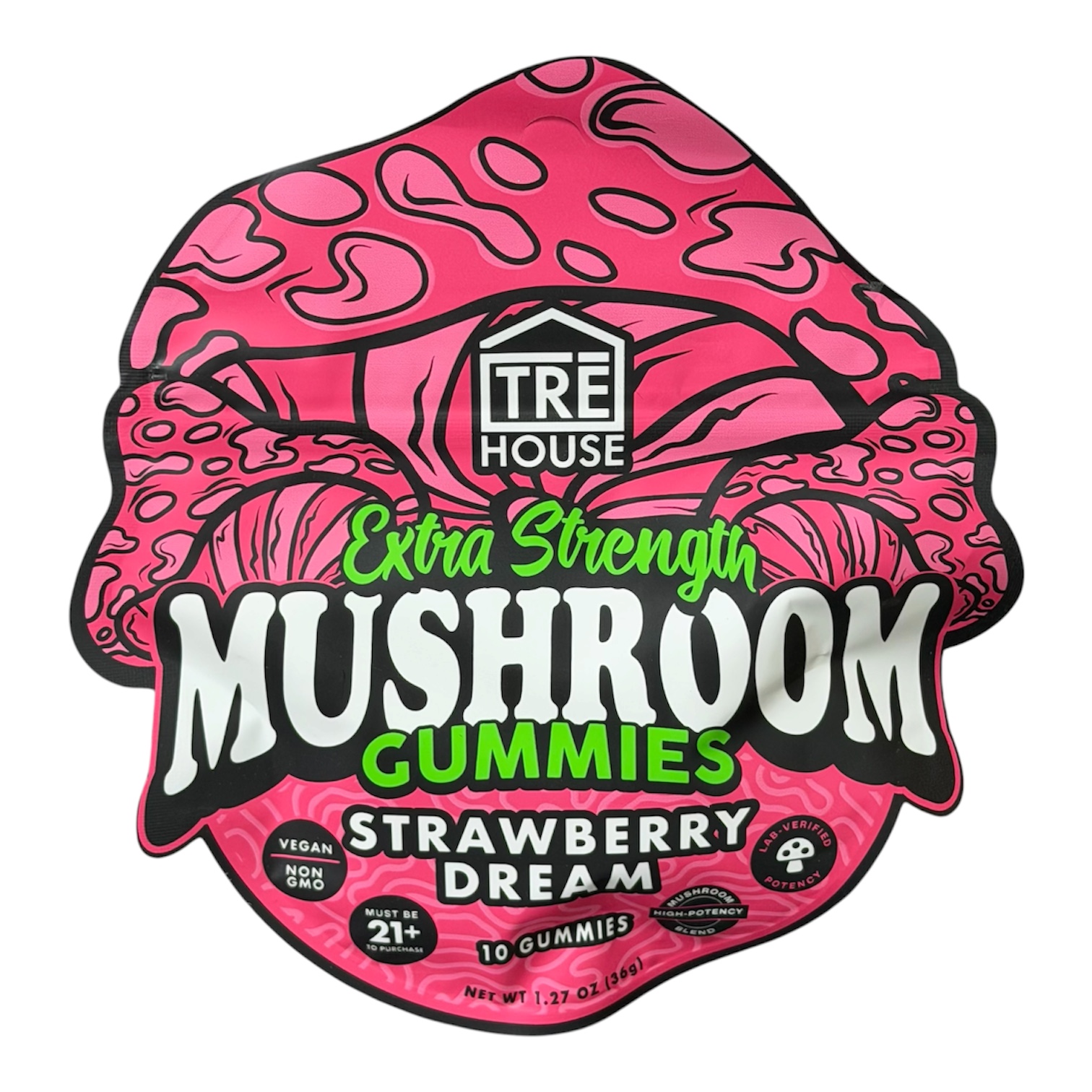 Tre House Extra Strength Mushroom Gummies Strawberry Dream