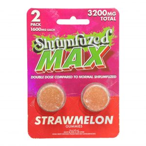 Shrumfuzed MAX 2pk Mushroom Gummies Strawmelon