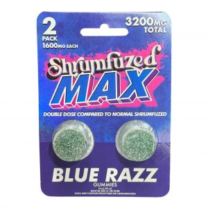Shrumfuzed MAX 2pk Mushroom Gummies Blue Razz