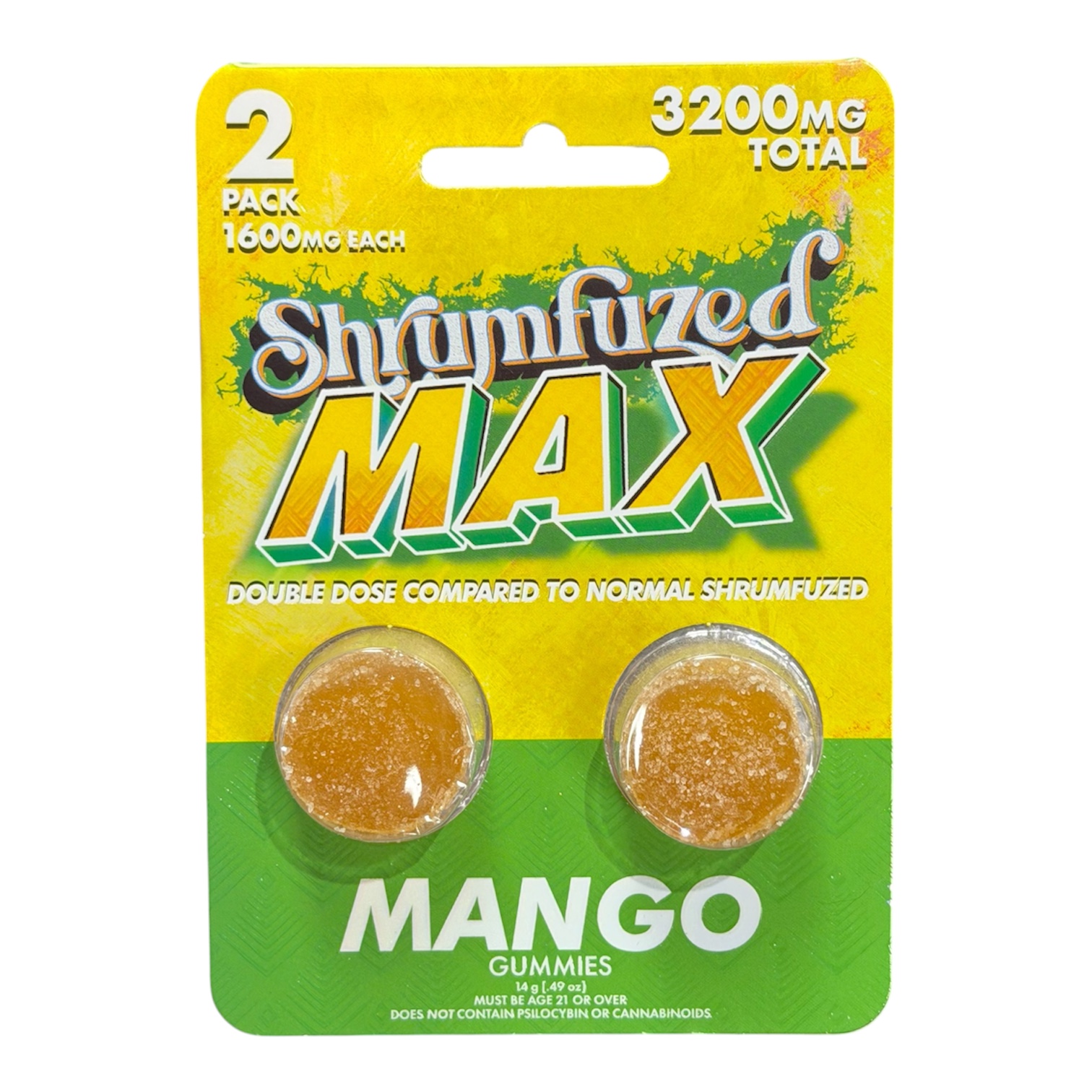 Shrumfuzed MAX 2pk Mushroom Gummies Mango