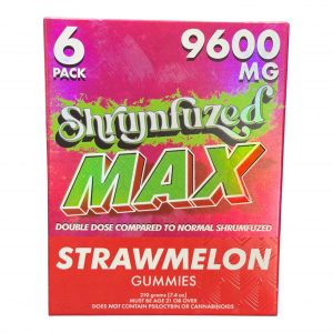 Shrumfuzed MAX 6pk Mushroom Gummies (9600mg) Strawmelon