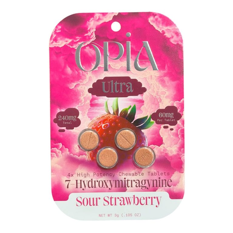 Opia Ultra 7-OH Tablets - 240mg Total (4 Tablets) Sour Strawberry