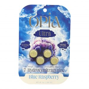 Opia Ultra 7-OH Tablets - 240mg Total (4 Tablets) Blue Raspberry