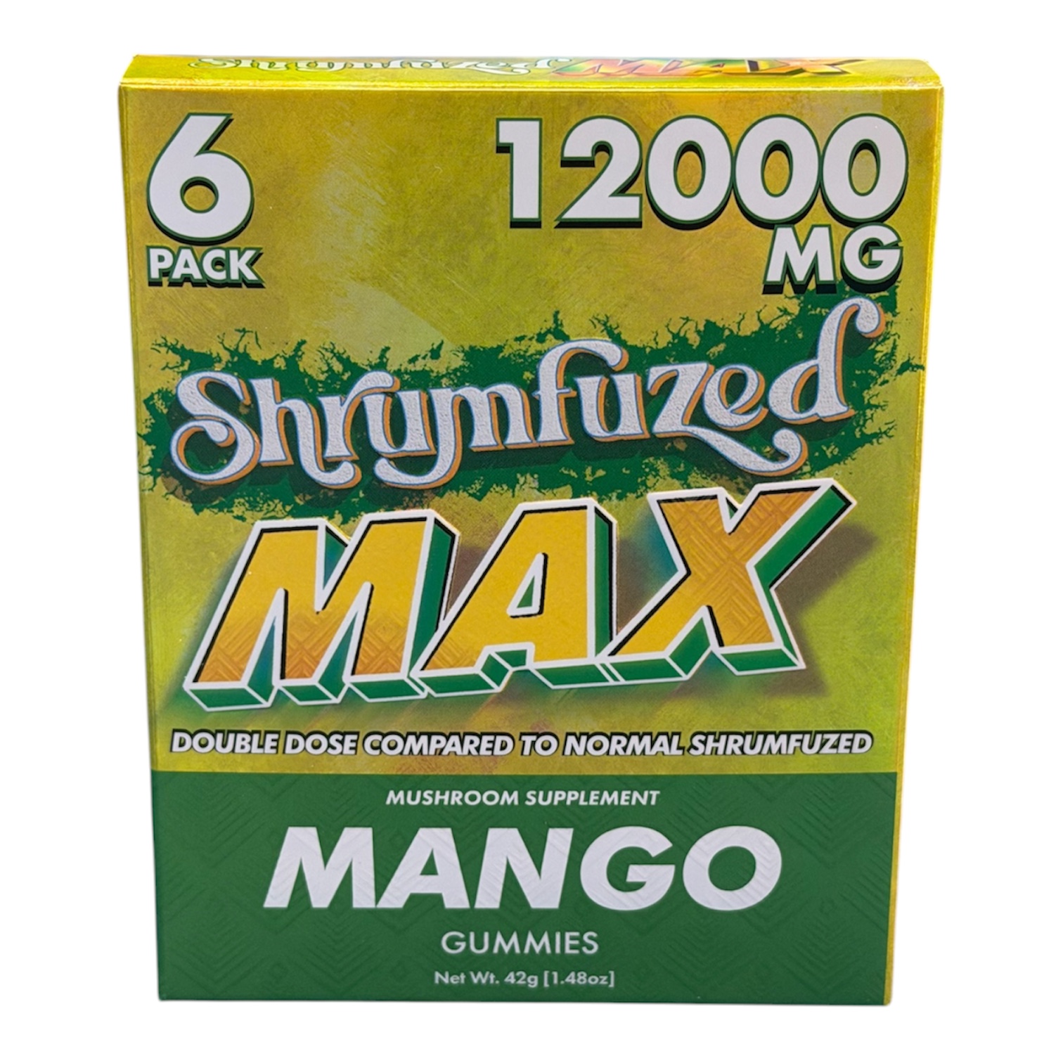 Shrumfuzed MAX 6pk Mushroom Gummies (12000mg) Mango