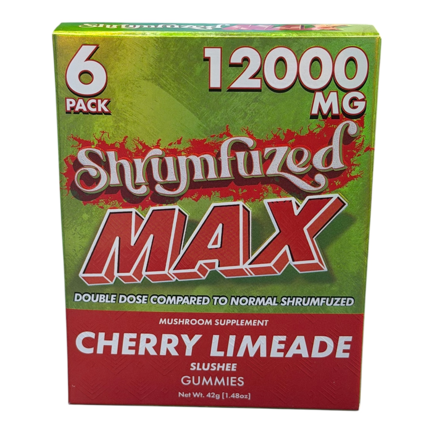 Shrumfuzed MAX 6pk Mushroom Gummies (12000mg) Cherry Limeade