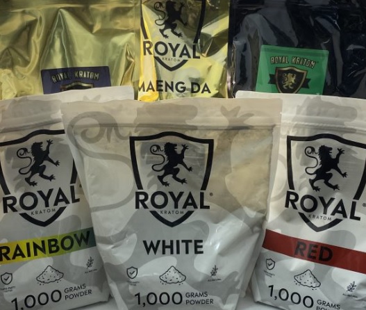 royal kratom 1000g, 150g, 75g